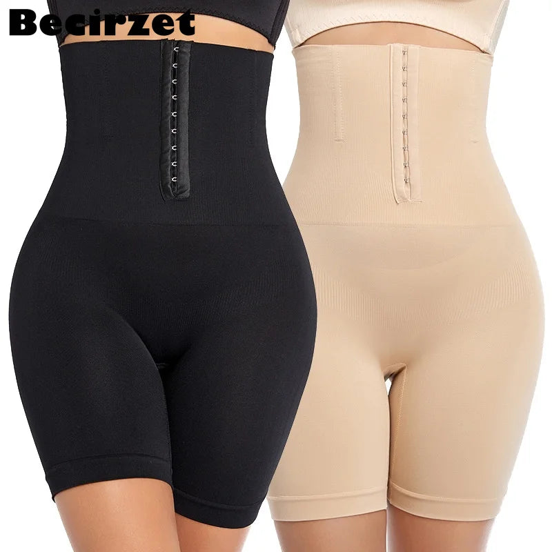 Cintura alta plana barriga cinto estiramento shapewear cintura bainha emagrecimento calcinha abdômen controle feminino corpo shaper modelagem cintas