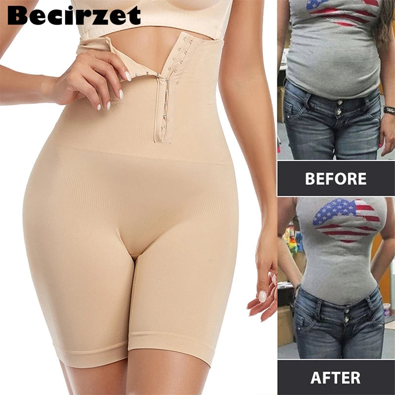 Cintura alta plana barriga cinto estiramento shapewear cintura bainha emagrecimento calcinha abdômen controle feminino corpo shaper modelagem cintas