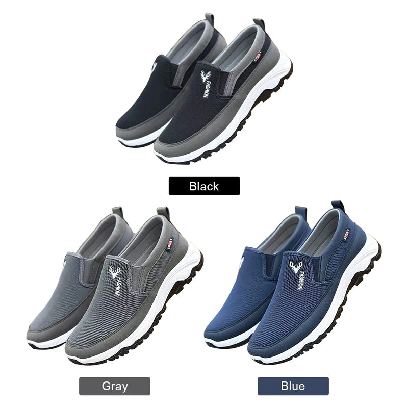 Sapatos masculinos de barco respirável Penny, calçados esportivos, ortopédicos, viagem Plimsolls, deslizamento plano, atividade ao ar livre, caminhadas, caminhadas